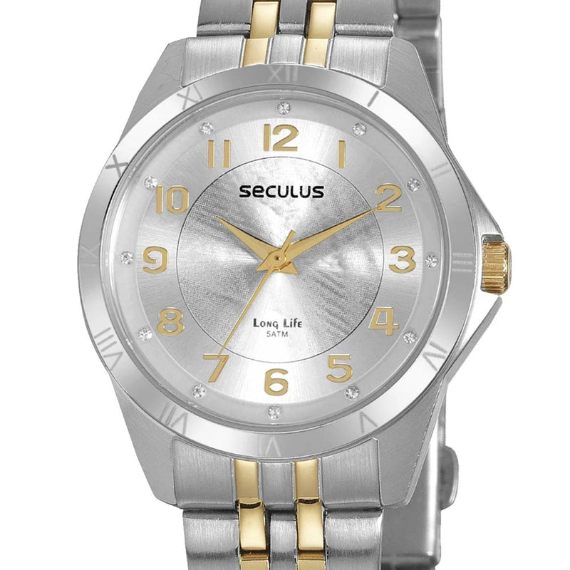 Relógio Seculus Feminino Long Life com Pulseira